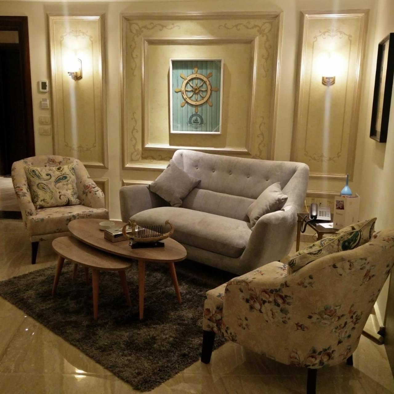 Fleet Club Mahrousa อเล็กซานเดรีย ภายนอก รูปภาพ A living room in a hotel